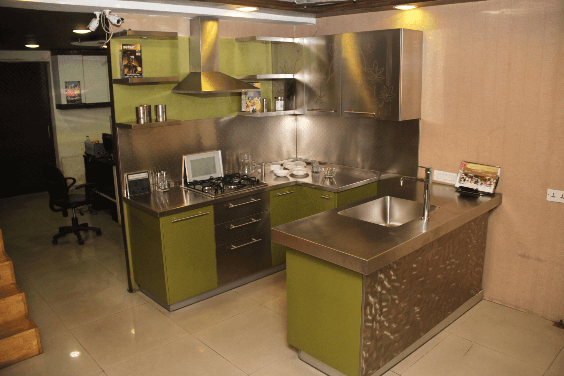 Stainless steel modular kitchen at kolkata asia fineline img5